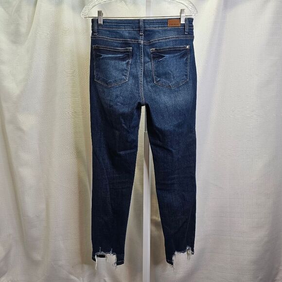 Judy Blue Relaxed Fit Shark Bite Hem Jeans Size 5/27 - Picture 6 of 6